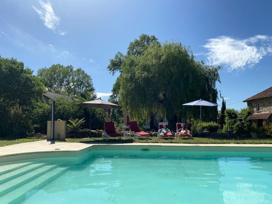 Vakantiehuis La Poire, Op Landgoed Aan De Dordogne Prudhomat Extérieur photo