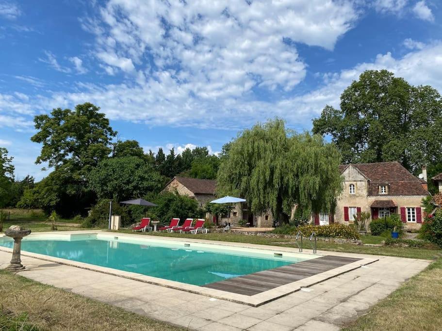Vakantiehuis La Poire, Op Landgoed Aan De Dordogne Prudhomat Extérieur photo